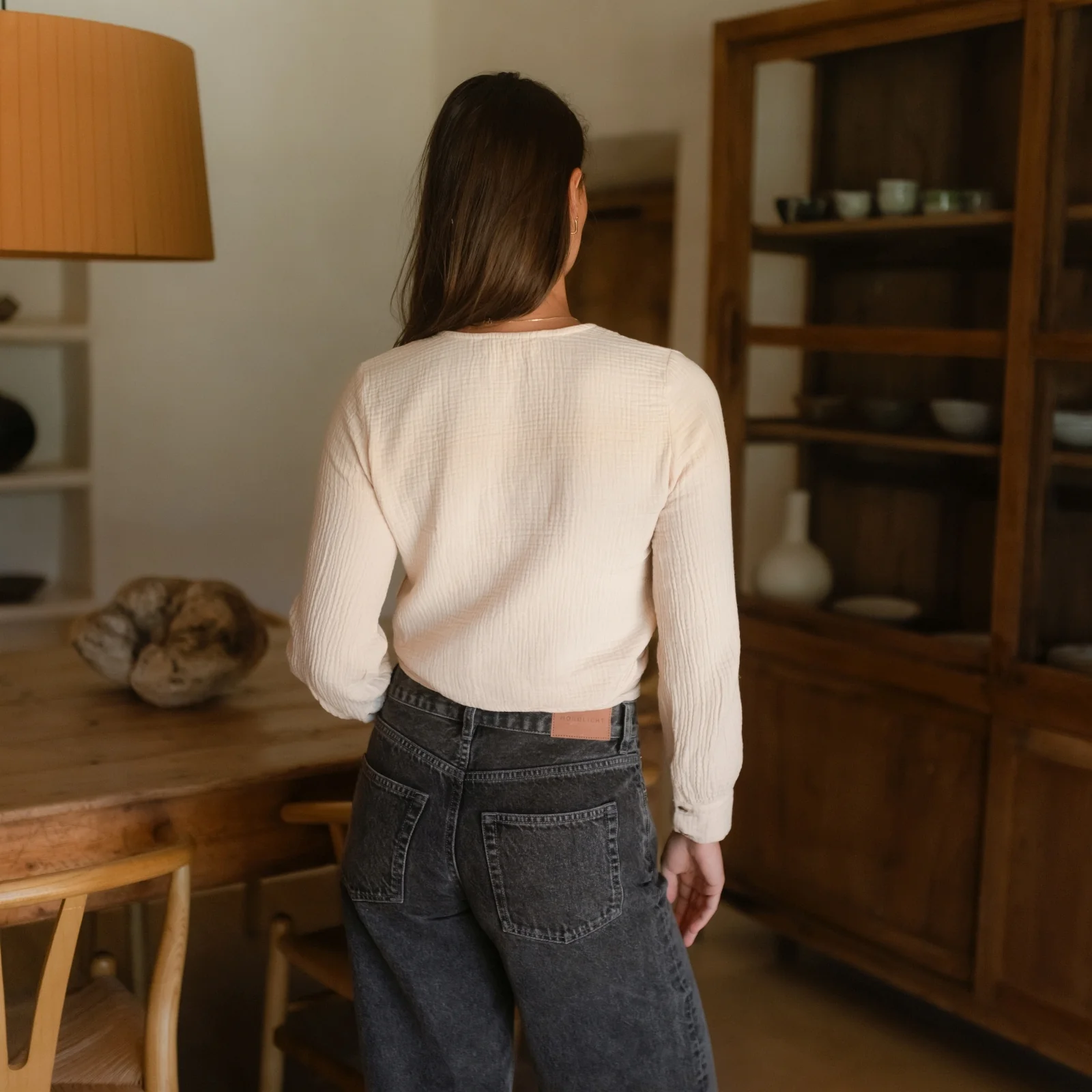Musselin Wickelbluse Freda - Image 15